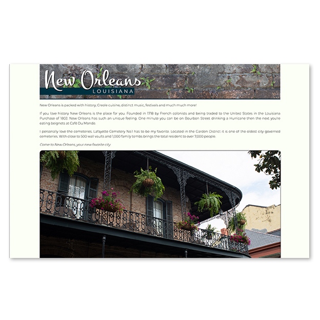 New Orleans favorite city 
